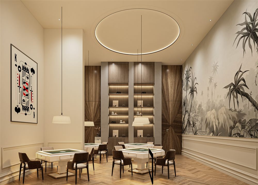 Card Room at New Kolkata Sangam clubhouse, Serampore