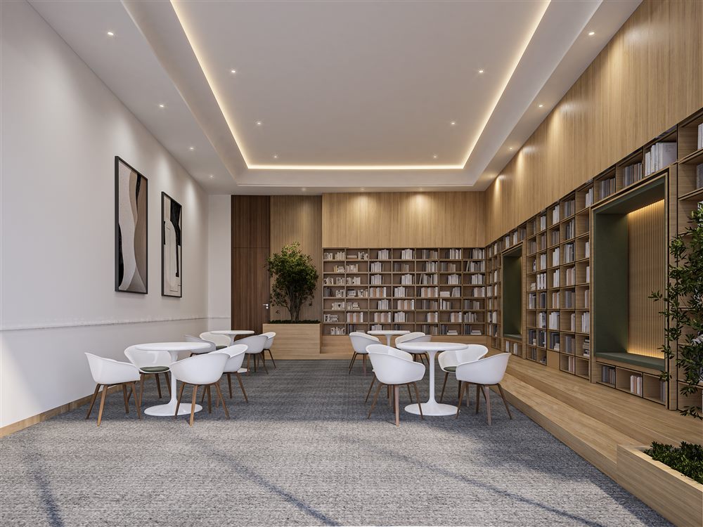 Library & Reading Lounge at New Kolkata Sangam clubhouse, Serampore